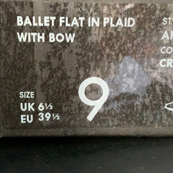 J Crew Ballet Flats in Tartan Plaid with Bow - Picture 3 of 5